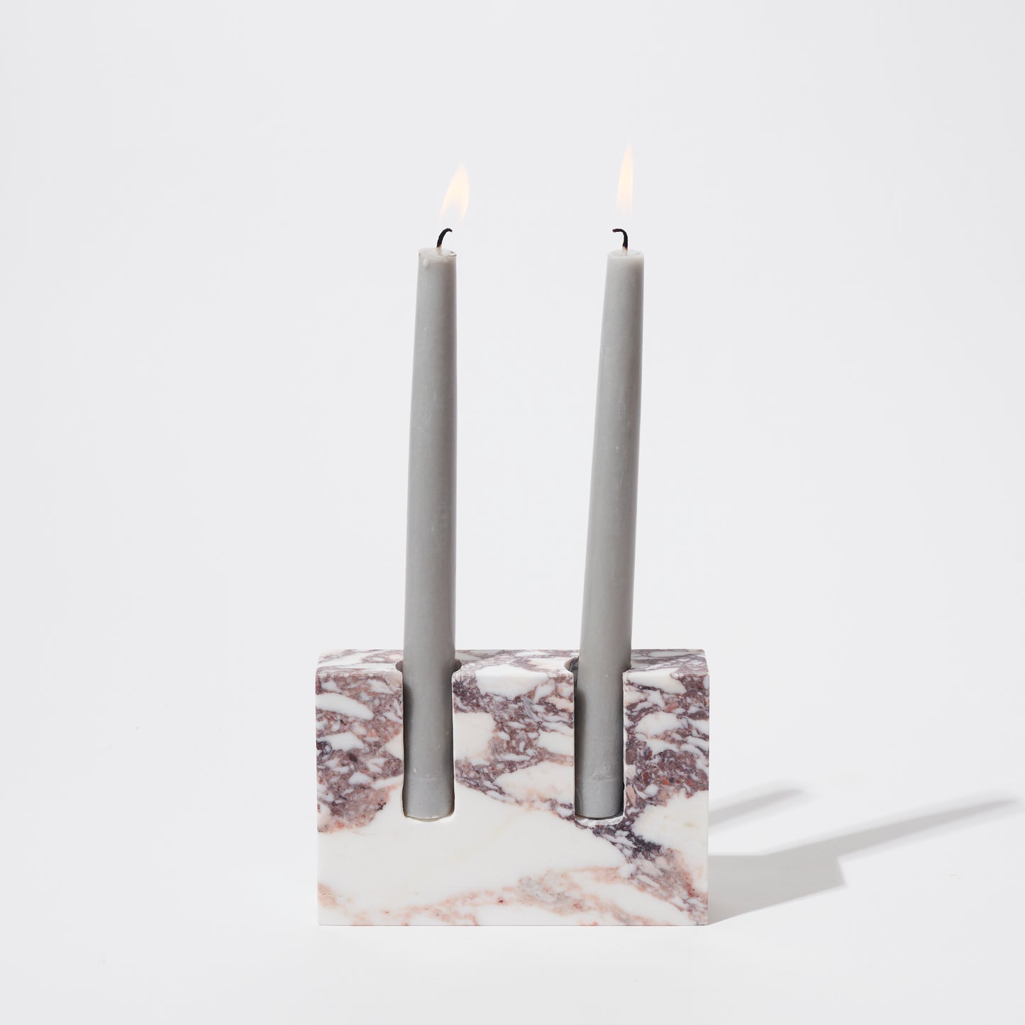 Twin Viola Candleholder