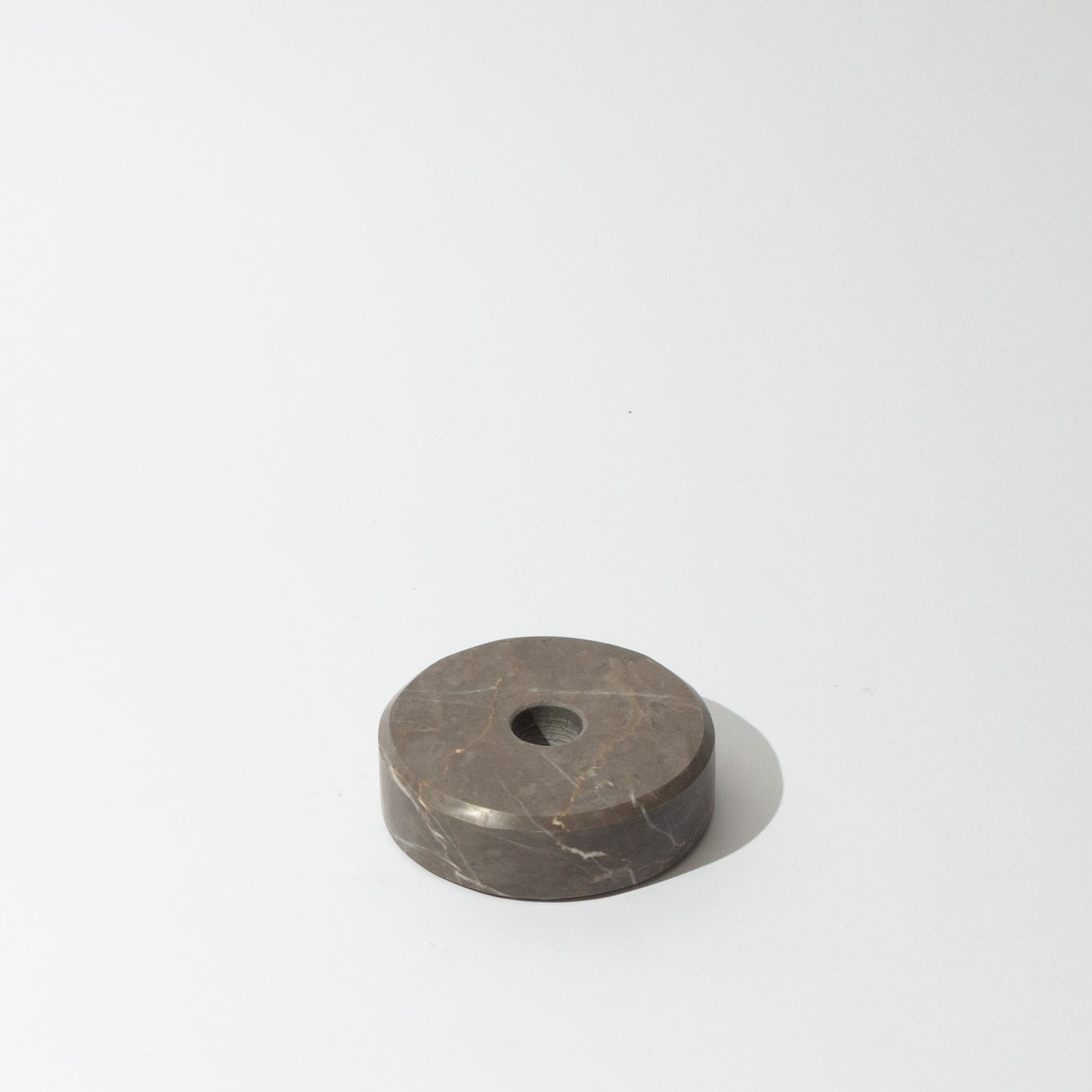 Round Slate Grey Candleholder